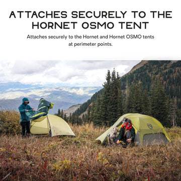 Nemo Hornet OSMO Footprint provides tent-edge protection against abrasion.