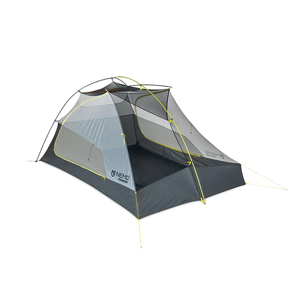 NEMO Hornet OSMO tent exterior in Birch Bud and Goodnight Gray with weather-ready protection