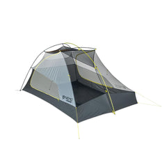 NEMO Hornet OSMO tent exterior in Birch Bud and Goodnight Gray with weather-ready protection