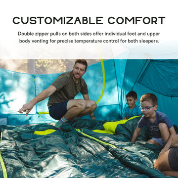 NEMO Jazz double draft collar aids temperature regulation on chilly nights