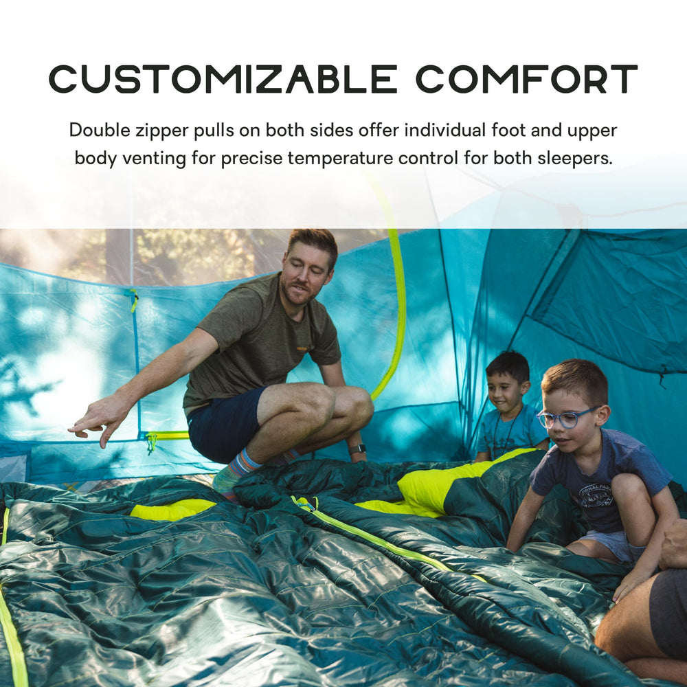 NEMO Jazz double draft collar aids temperature regulation on chilly nights