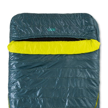 NEMO Jazz Lagoon double dual-zipper vents allow individual climate control