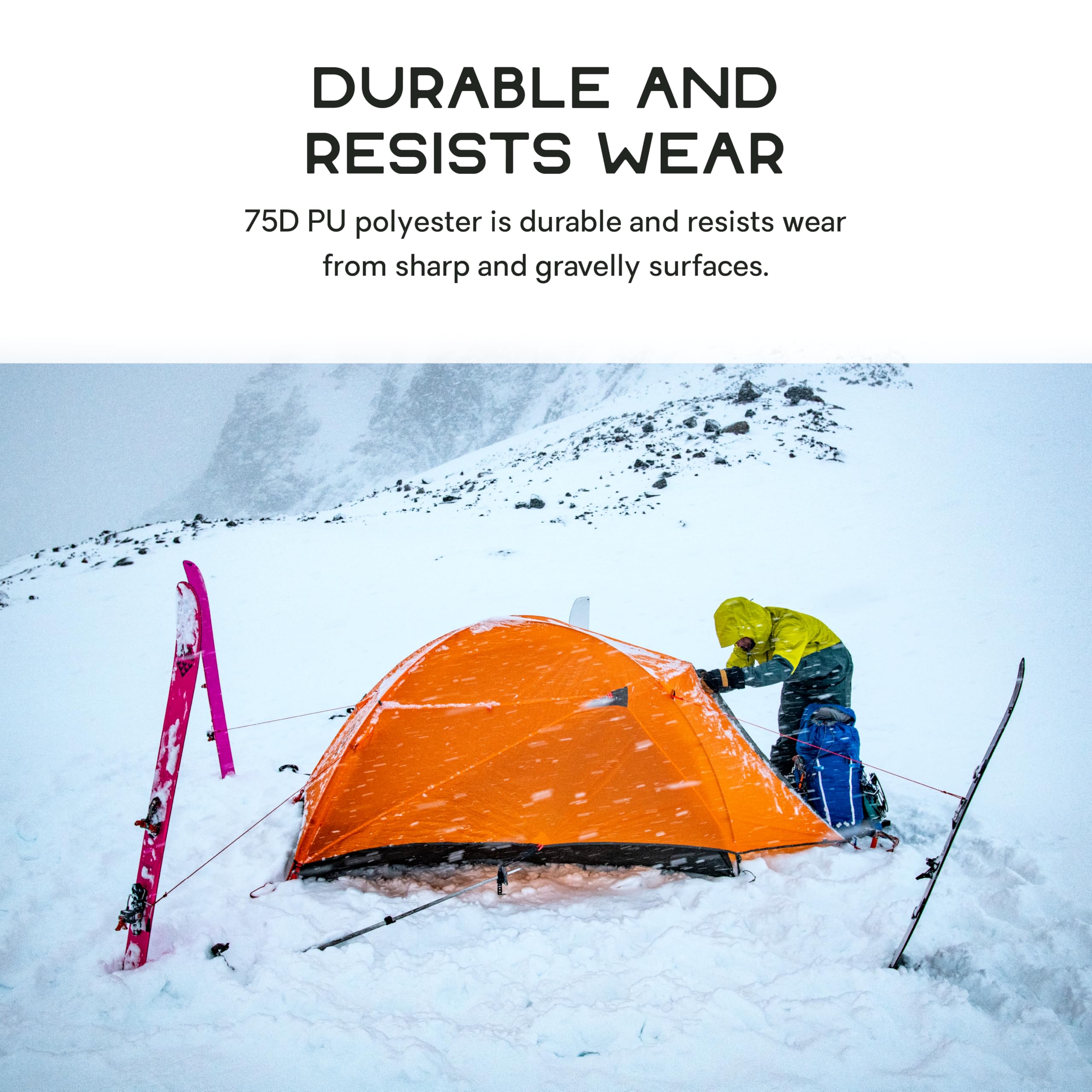 Nemo Kunai Footprint secures to tent perimeter for stability