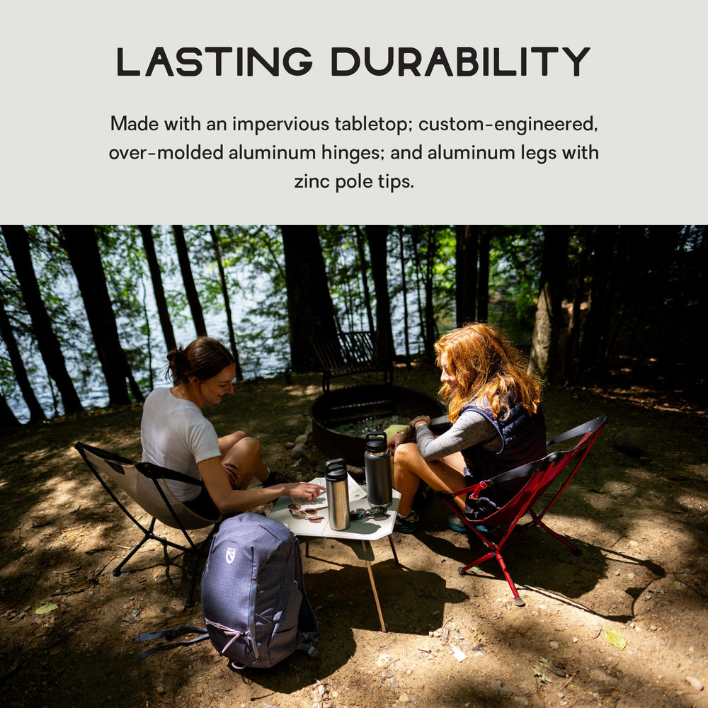 Nemo Moonlander dual-height setup showing versatile low and elevated use.