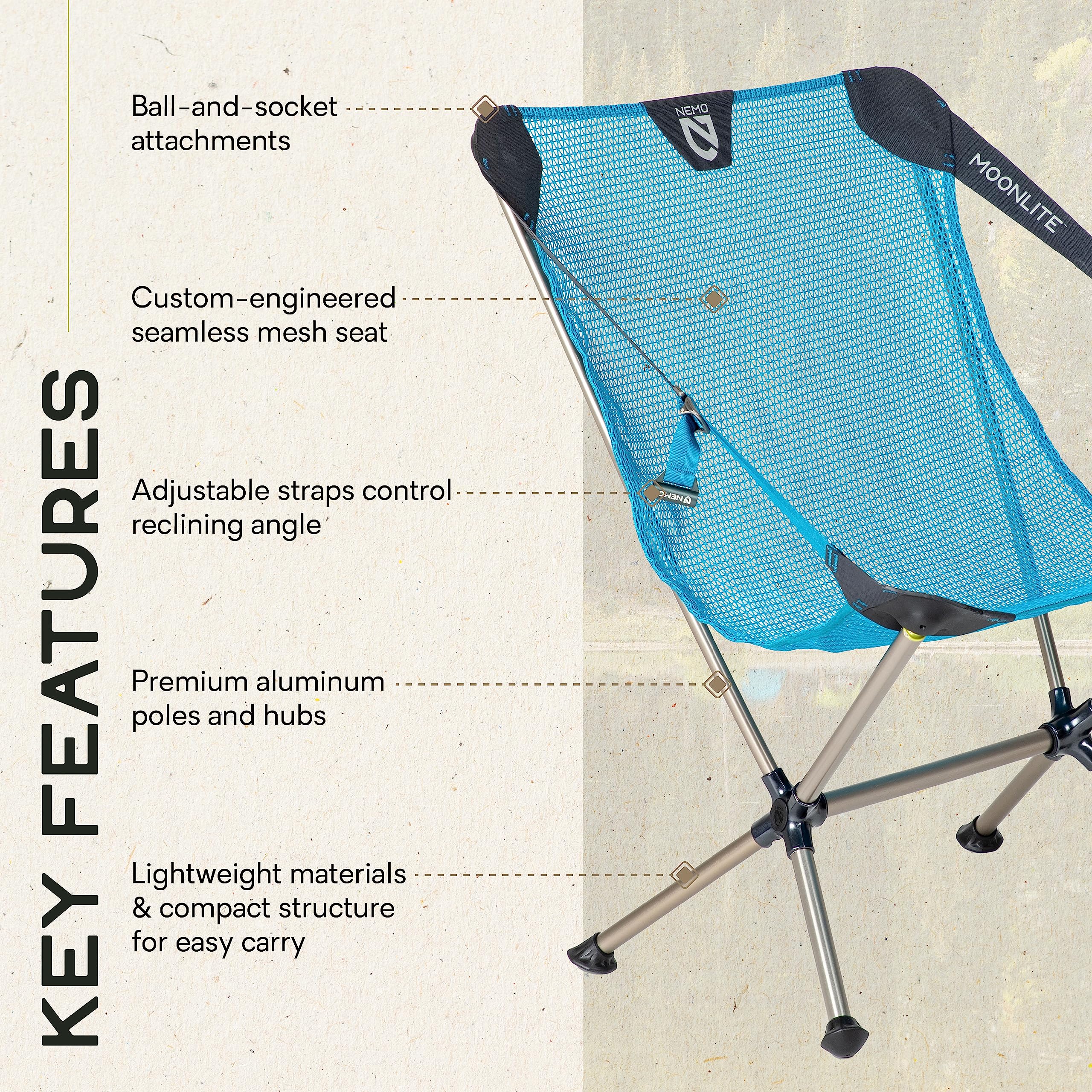 Nemo Moonlite frame detail highlights durable, lightweight construction