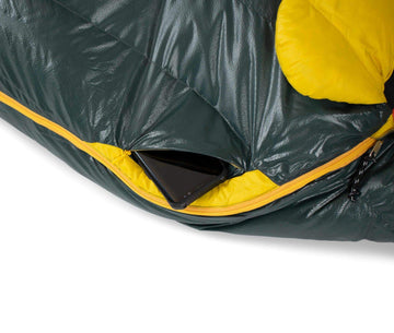 NEMO Riff waterproof/breathable footbox detail resists tent condensation