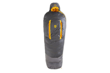 NEMO Sonic Down Mummy Sleeping Bag closeup zipper for easy temperature control