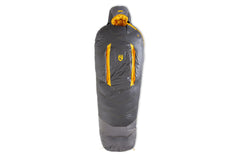NEMO Sonic Down Mummy Sleeping Bag closeup zipper for easy temperature control