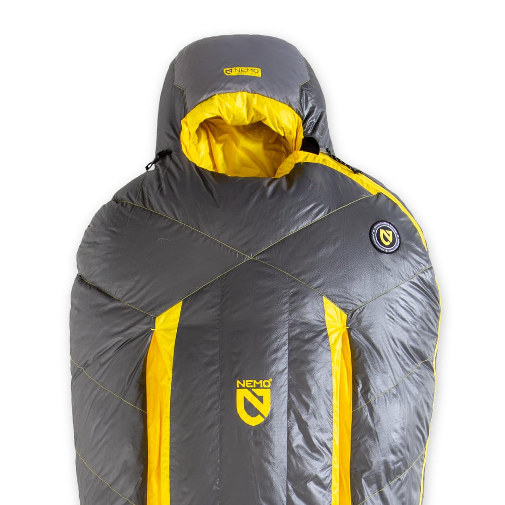 NEMO Sonic Down Mummy Sleeping Bag vent system extending comfort range