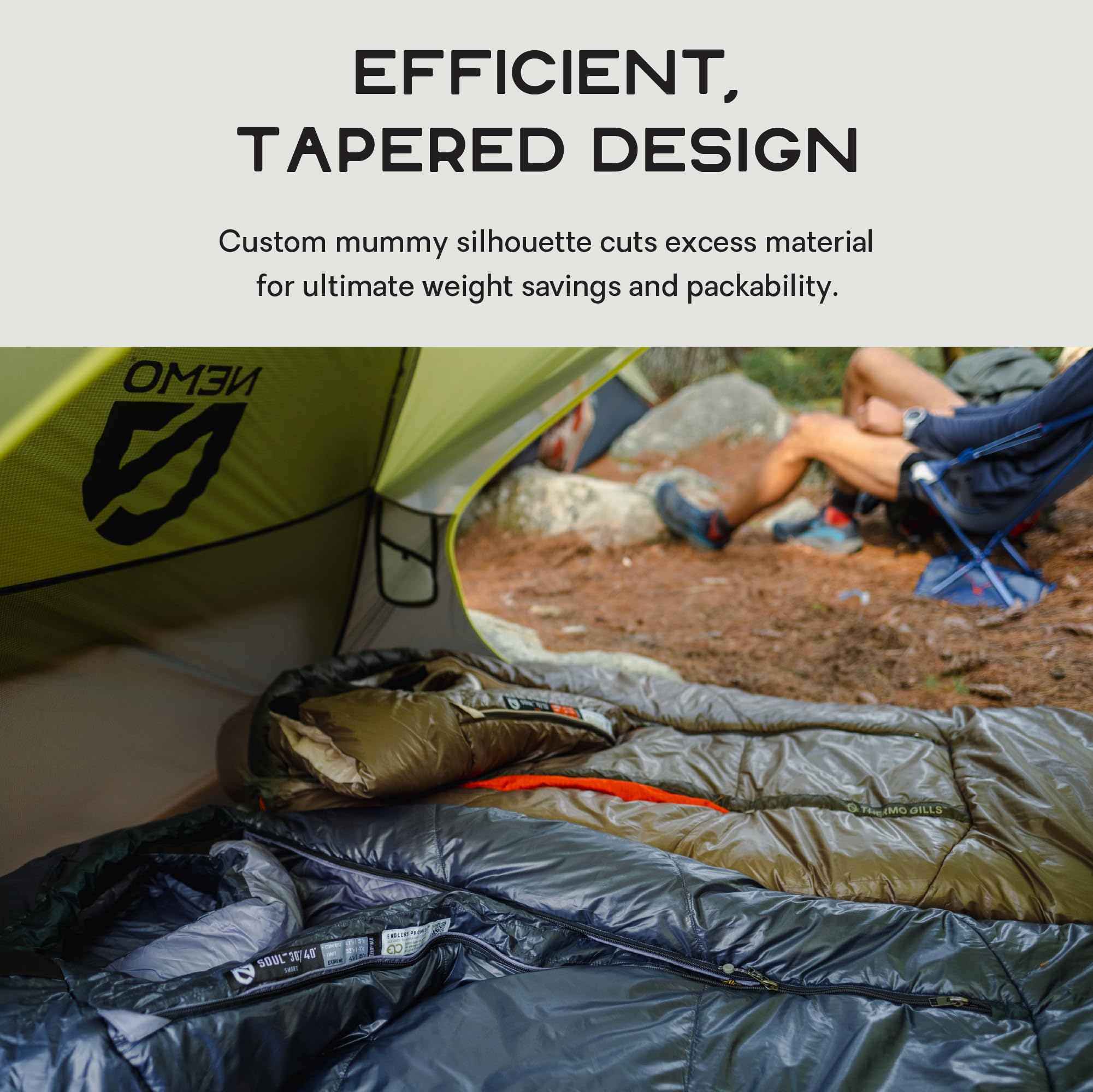 Nemo Soul Thermo Gill vent offers adjustable comfort with multistage zipper control