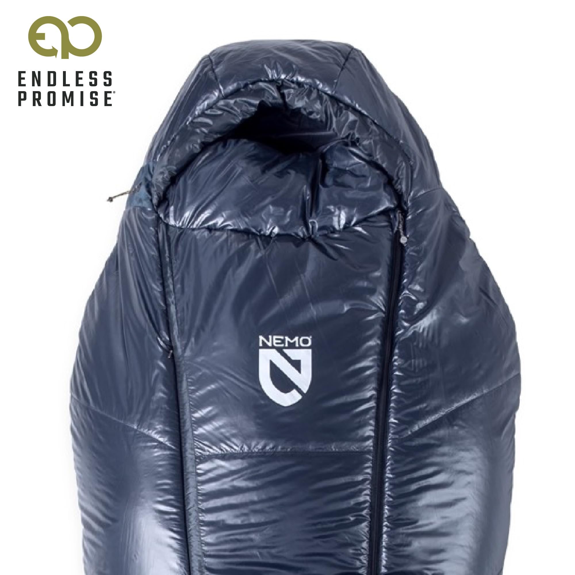 NEMO Soul Zerofiber 800 fill is lightweight and performs when damp.