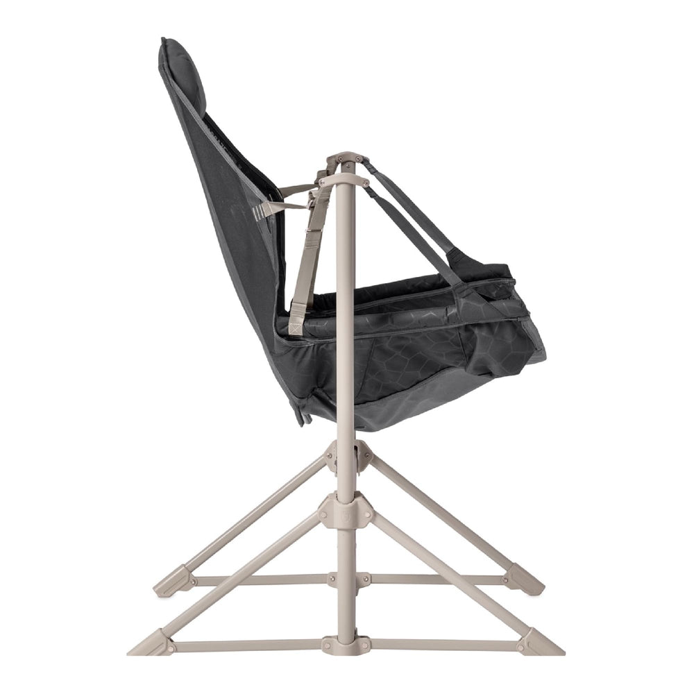 Nemo Stargaze EVO-X reclining chair providing comfortable support during camping.