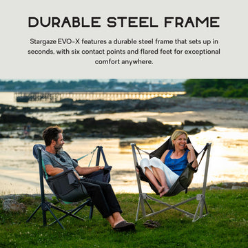 Nemo Stargaze EVO-X steel-frame construction provides sturdy support.