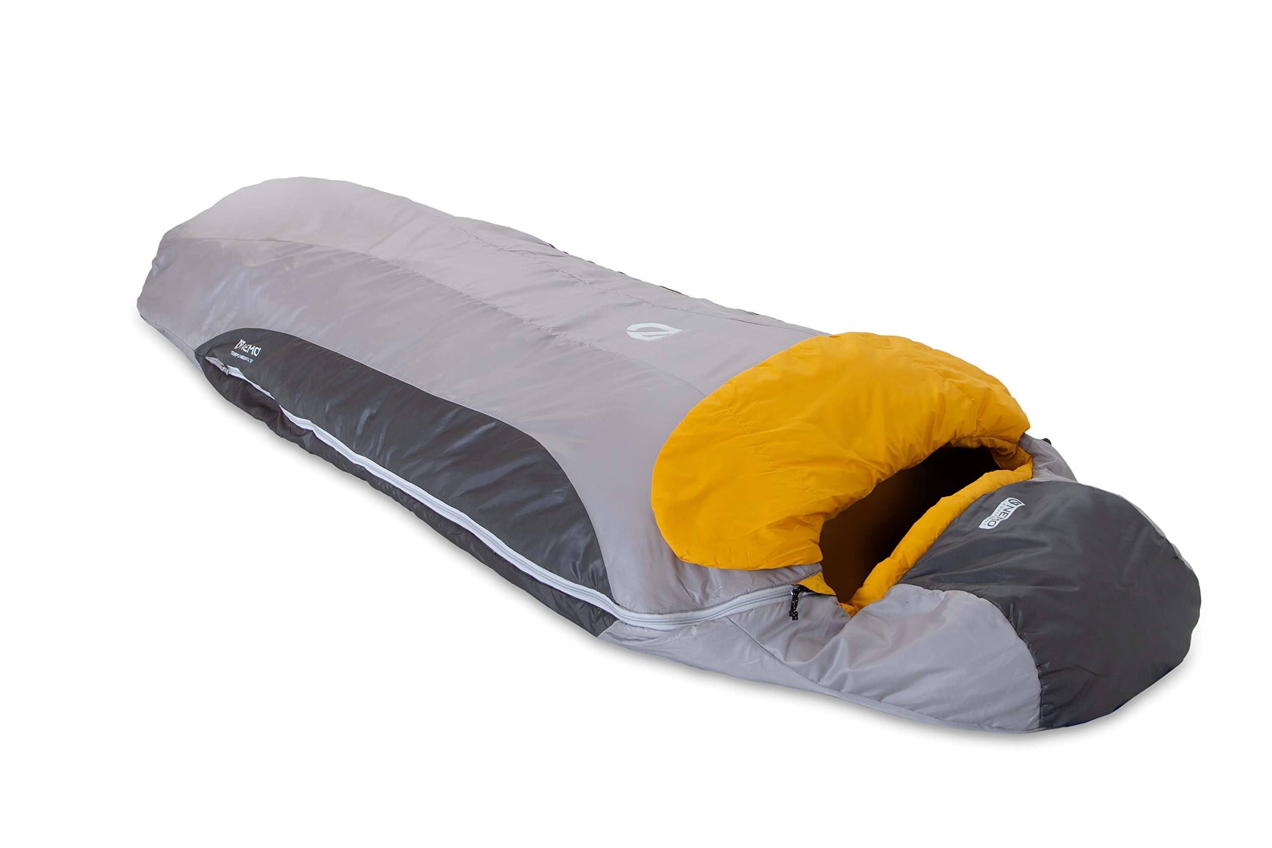 NEMO Tempo blanket-fold draft collar helps trap heat and regulate temperature