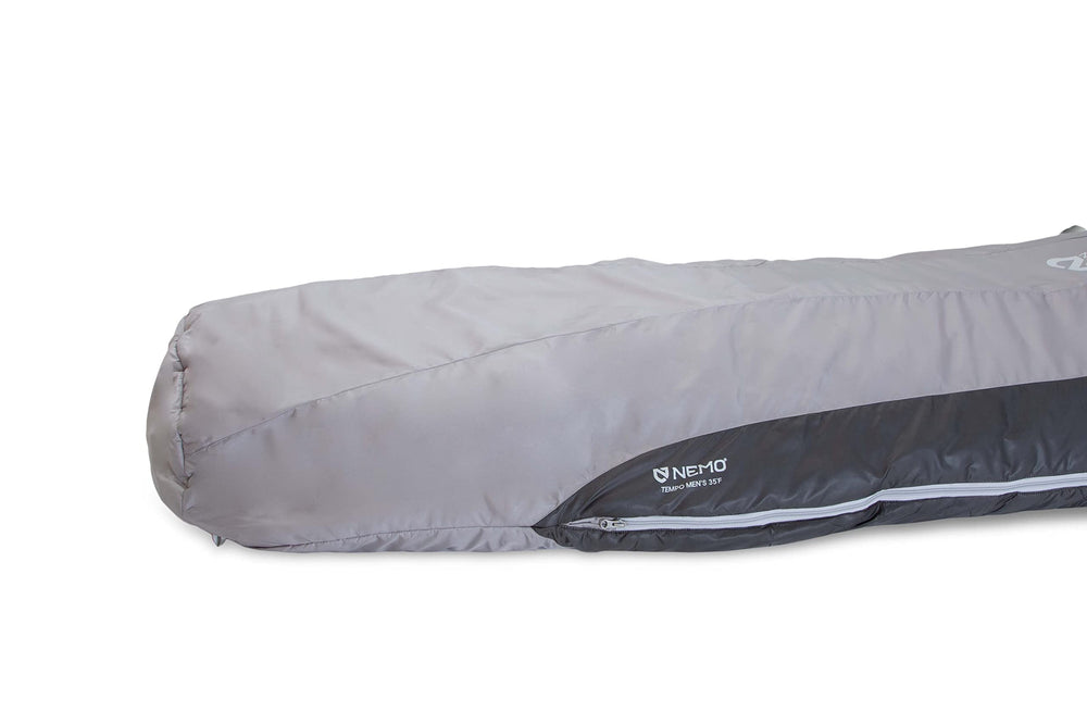 NEMO Tempo snag-free zipper plow ensures smooth zipping in cold conditions