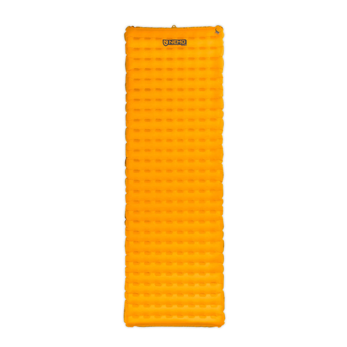 Nemo Tensor Alpine sleeping pad folded compact for easy backpacking storage.