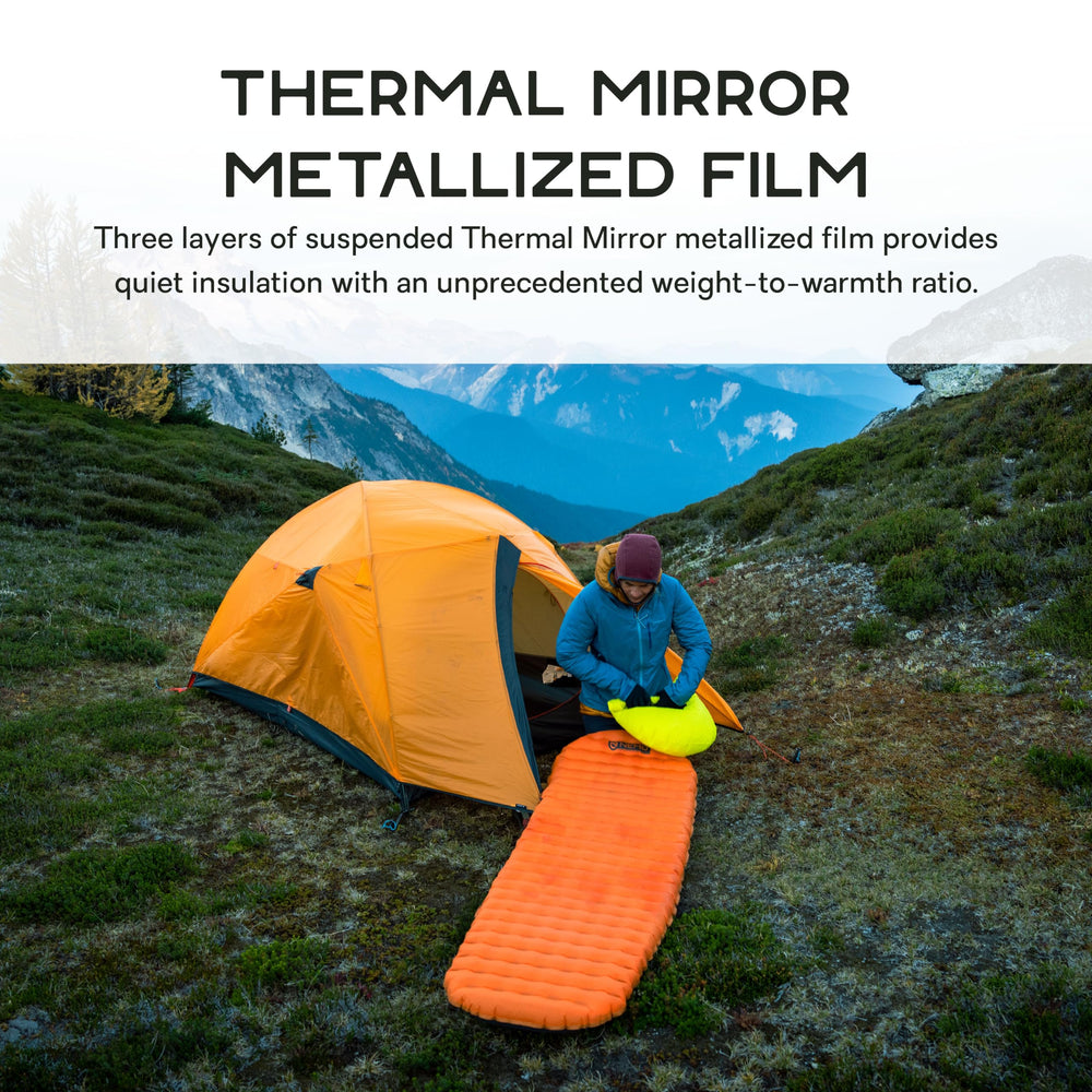 Nemo Tensor Alpine Spaceframe baffles deliver stability and quiet sleep.