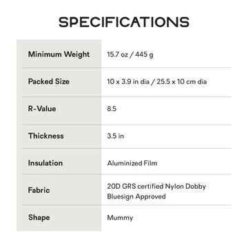 Nemo Tensor sleeping pad packed into its sack conveys compactness and easy transport.
