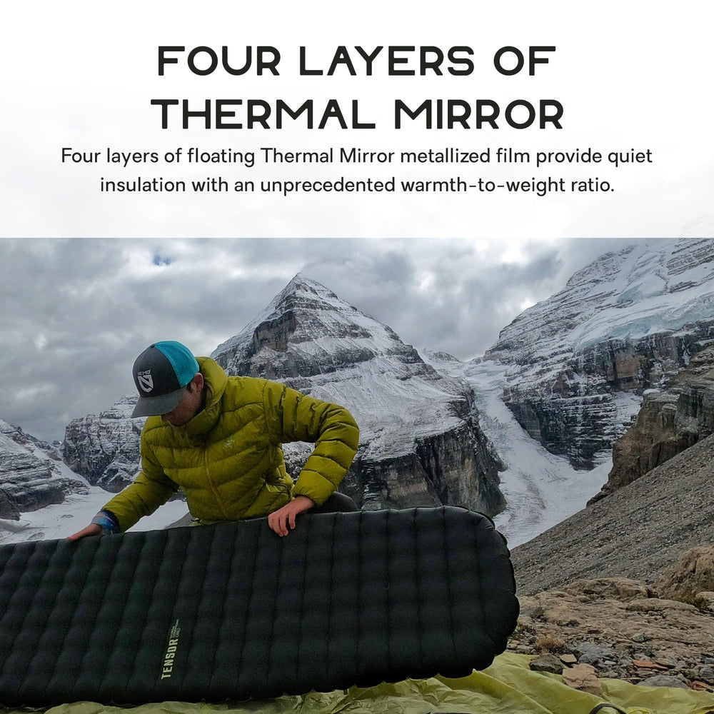 Nemo Tensor side profile highlights stable loft for rugged sleep