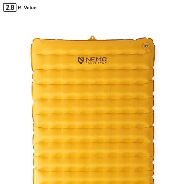 Nemo Tensor Trail sleeping pad spaceframe baffles provide stable weight distribution.
