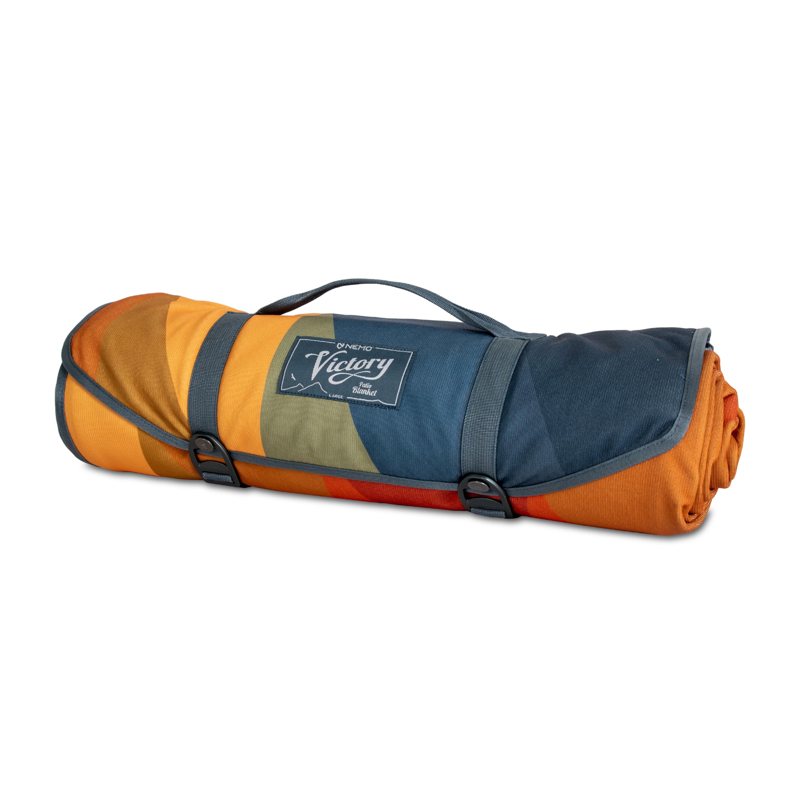 Nemo Victory Blanket at campsite delivering rugged, dirt-resistant ground surface