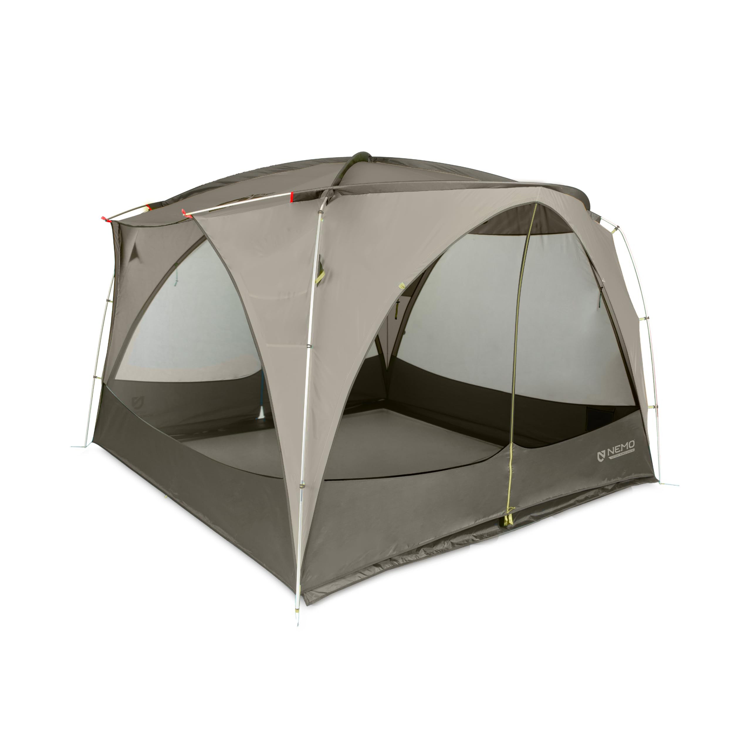 Nemo Victory Screenhouse front-angled olive shelter shields sun and bugs.