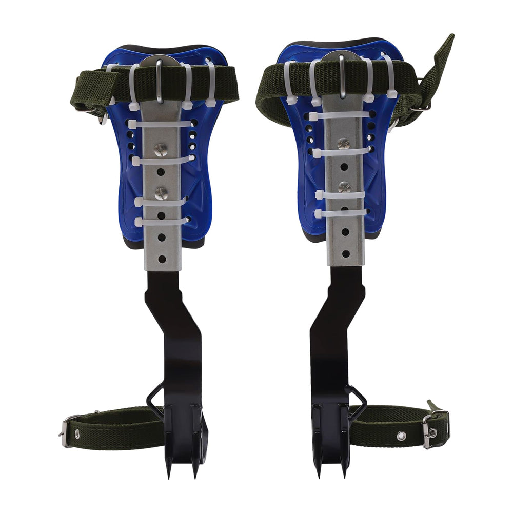 NeNchengLi tree climbing spikes foot-pedal design supports secure footing on trunks.