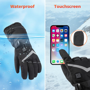Nencoo heated gloves waterproof shell keeps hands dry