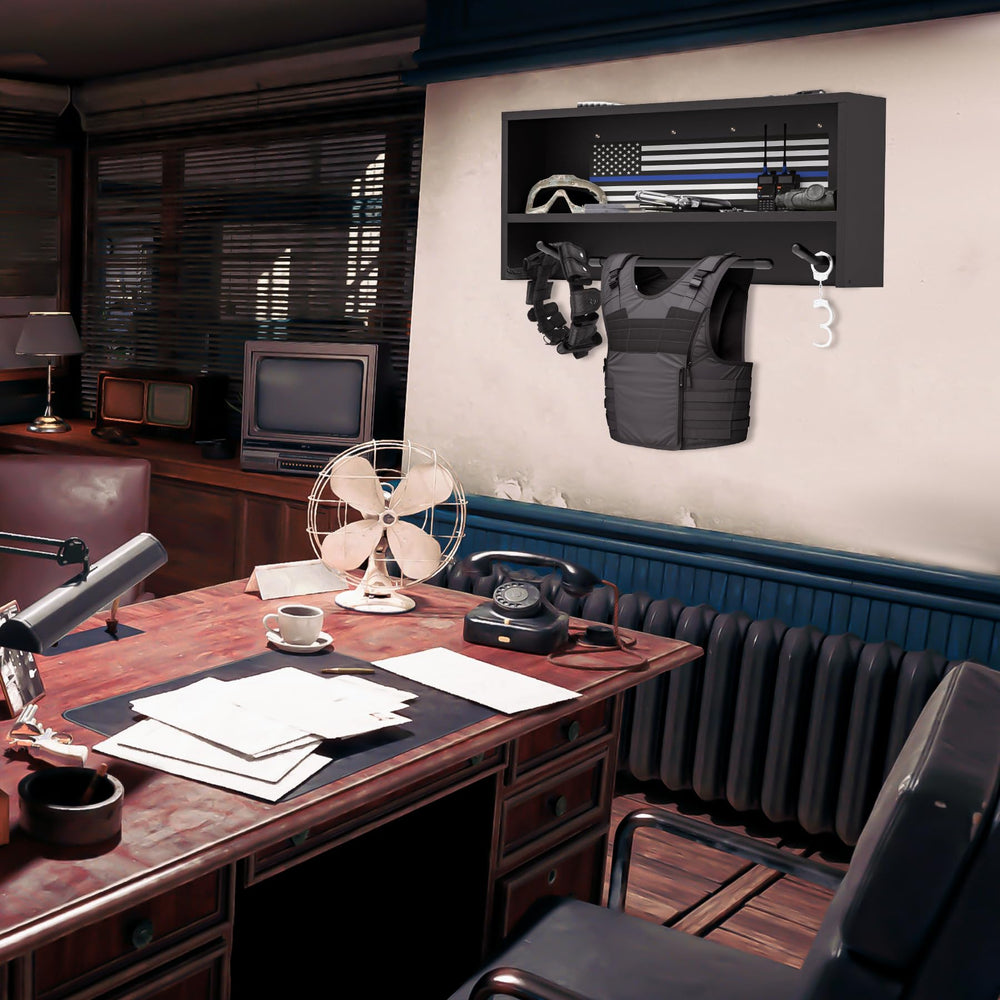 Neoaider police rack decor for office or lobby spaces