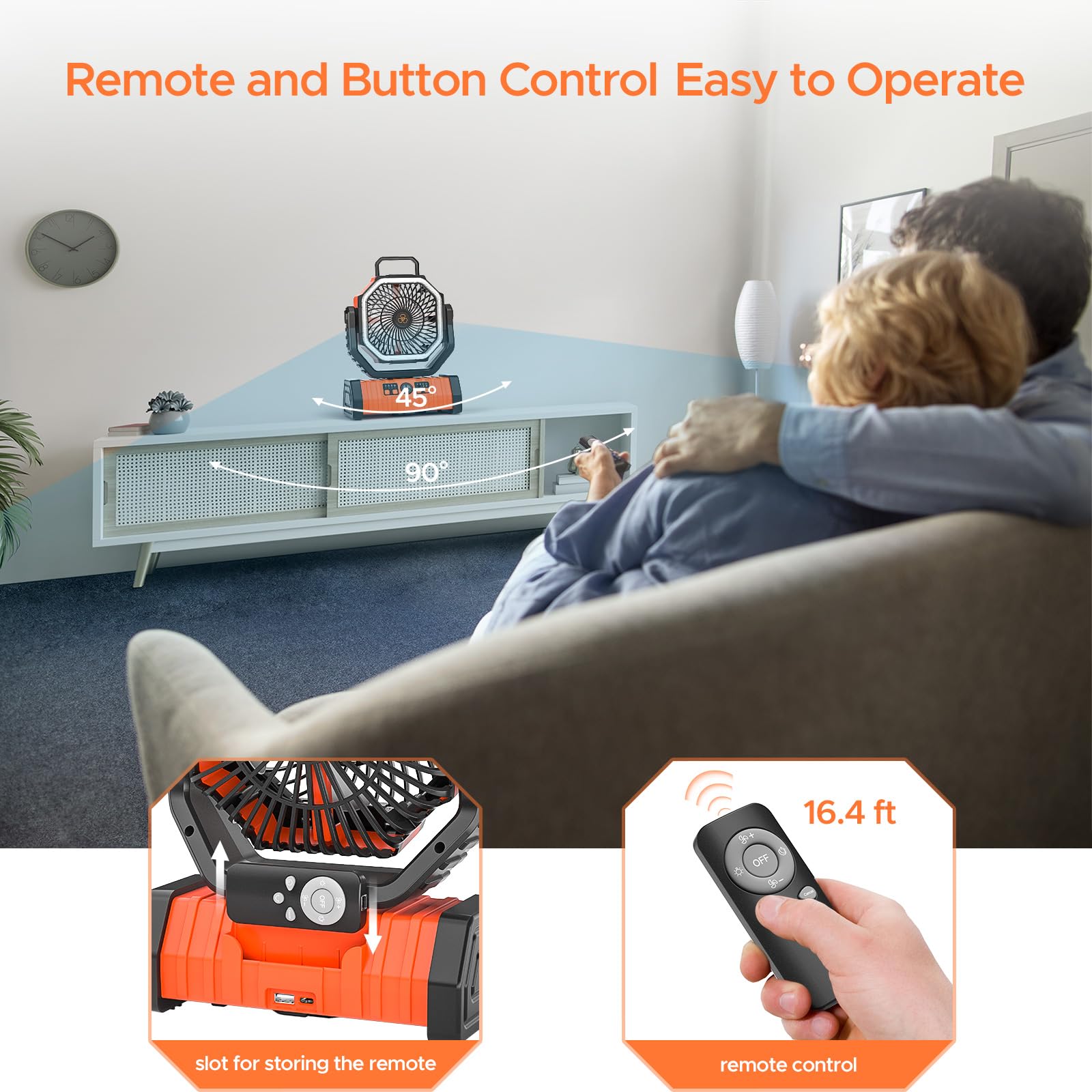 Neofeel anti drop ABS camping fan designed for outdoor durability.