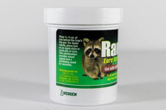 Neogen Ramik 951 raccoon lure application area indicates strong scent reach.