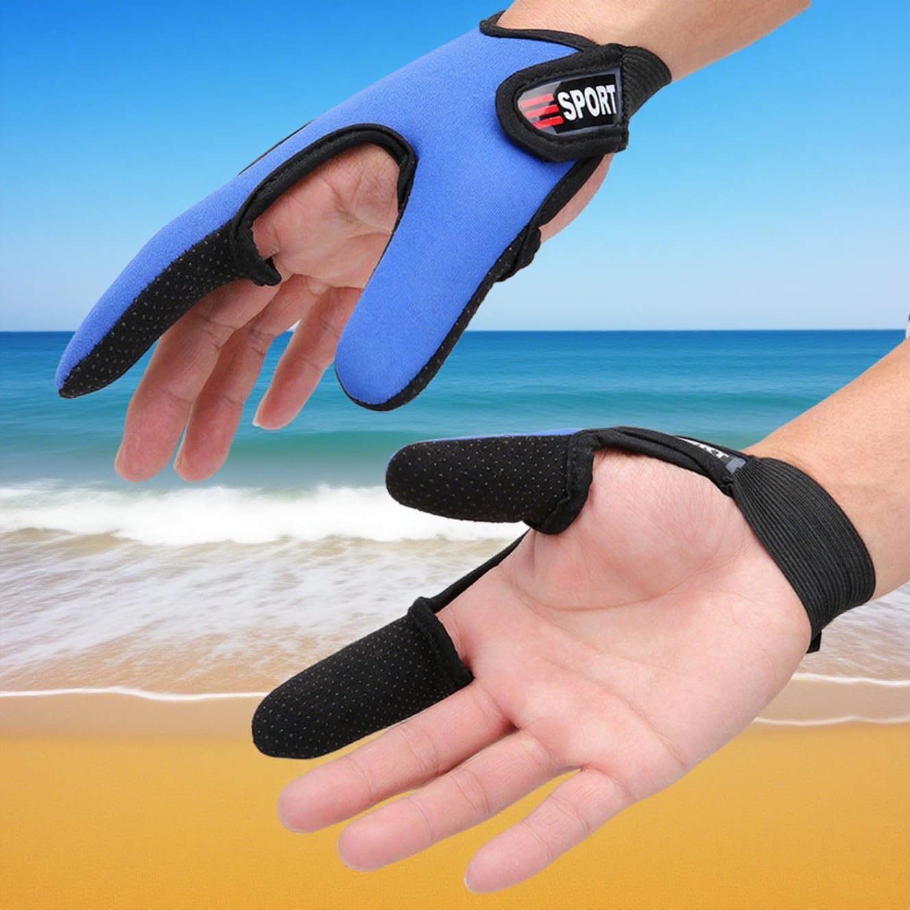 Neoprene breathable fishing gloves for comfort