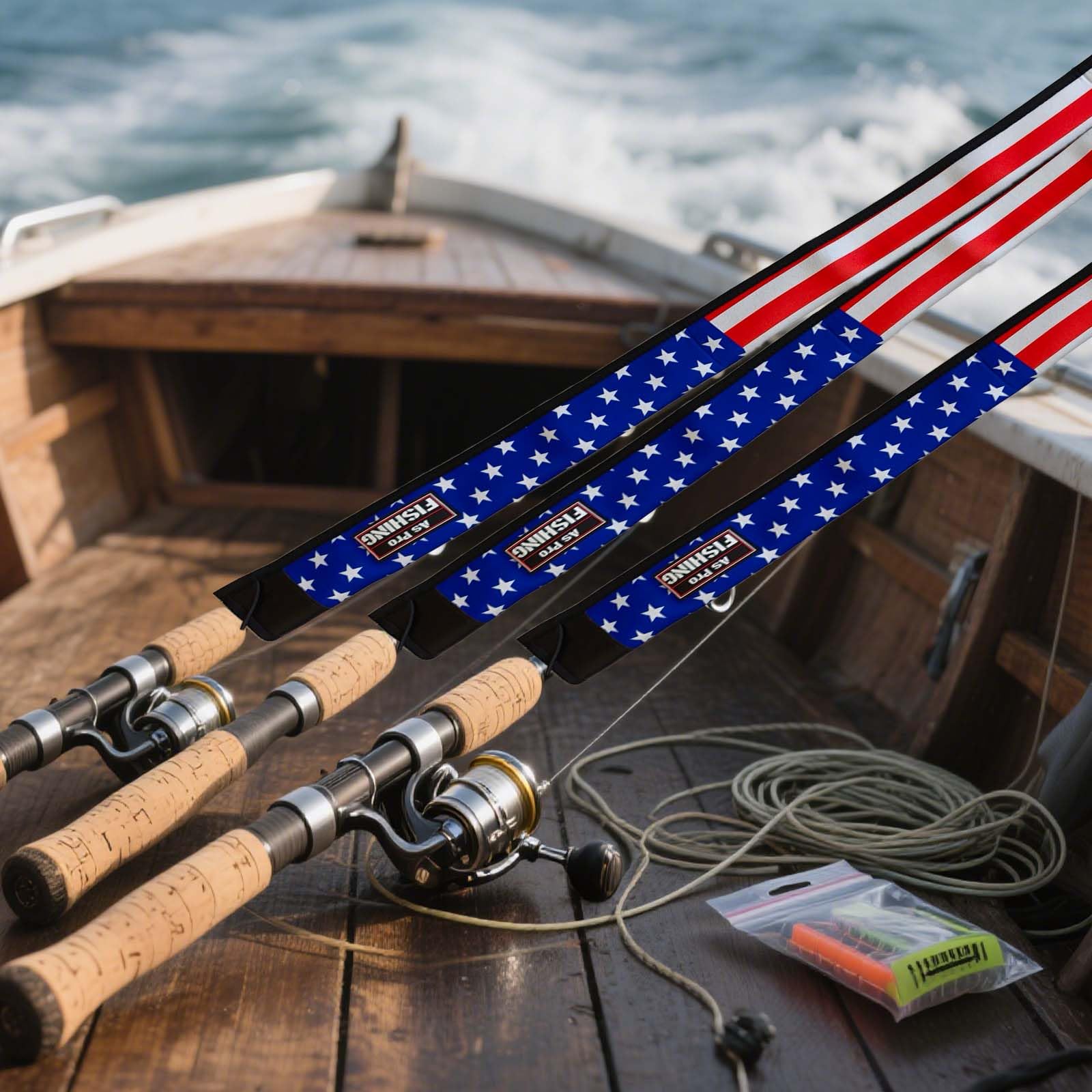 Portable fishing rod sleeve ready for travel