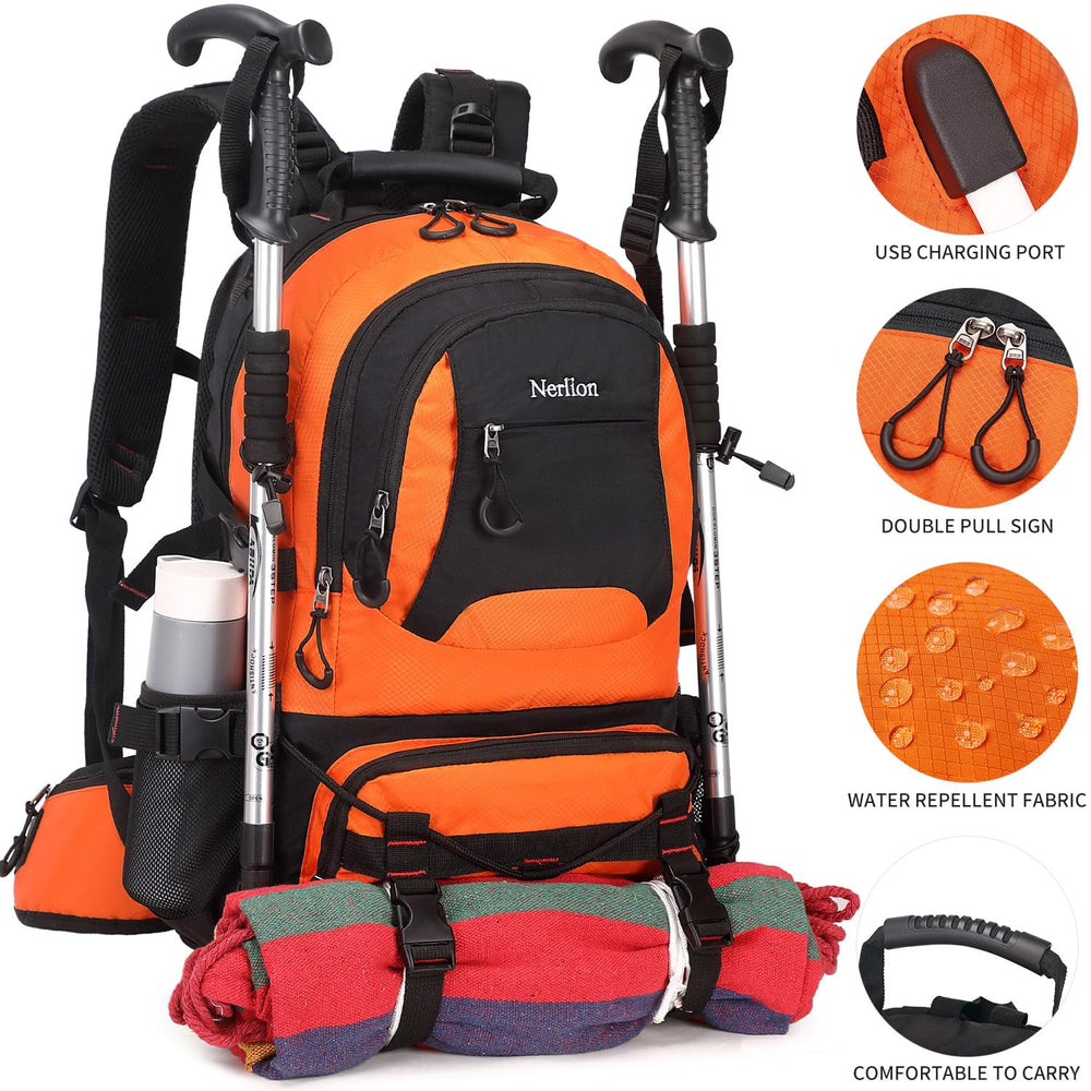 NerIion 40L pack back panel with hidden anti theft pocket for valuables.