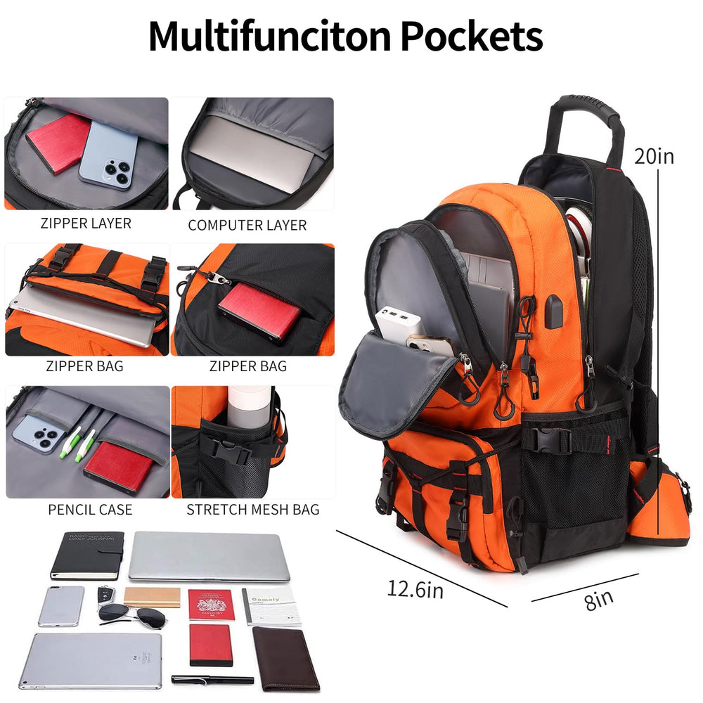NerIion 40L backpack side view highlights side pockets for quick access.