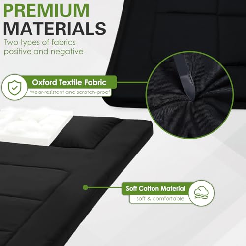 NESDCC camping mat non-slip base prevents sliding on tents or floors.