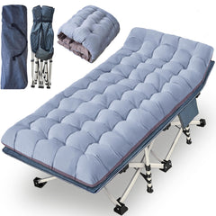NESDCC oversize camping cot with mattress for easy setup and extra room.