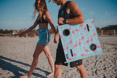 Neso Beach Table folded portable for easy beach trips