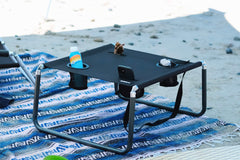 Neso Beach Table setup-ready demonstrates instant surface on sand.