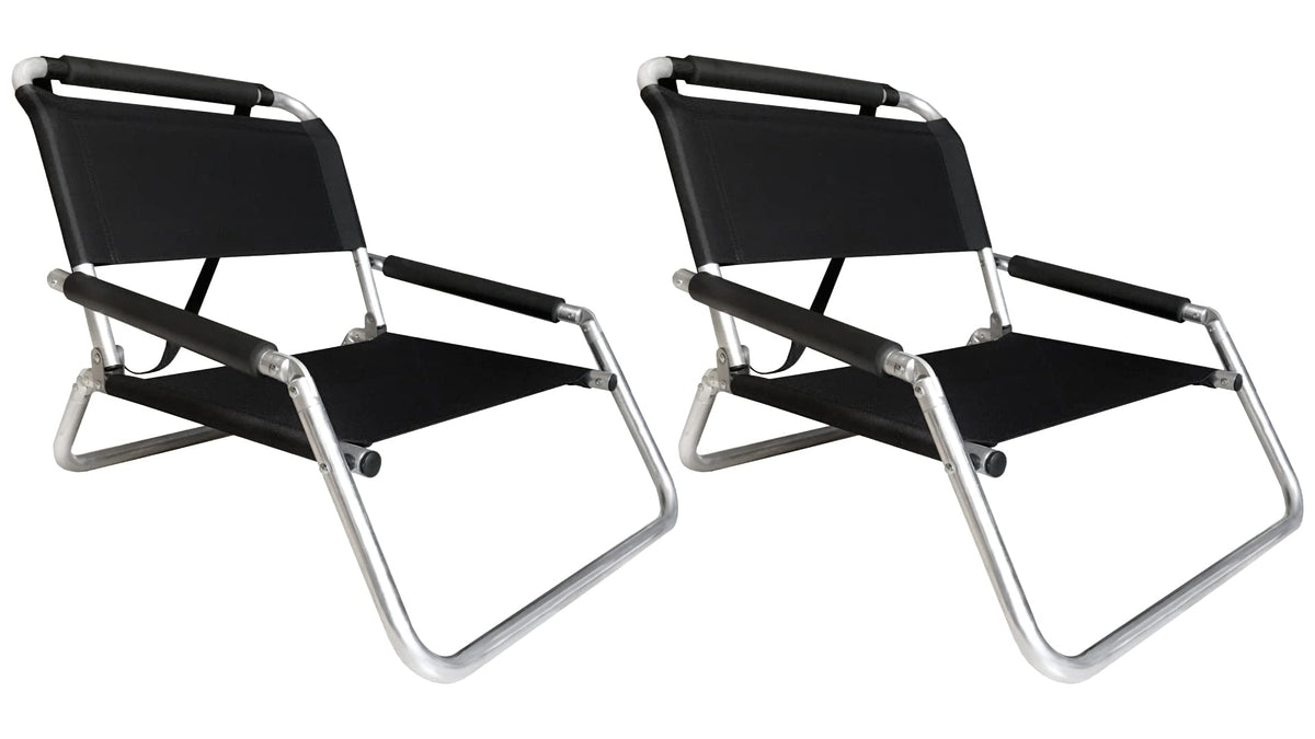 Neso chair pack-2 folded black ultra-light and compact for easy carrying