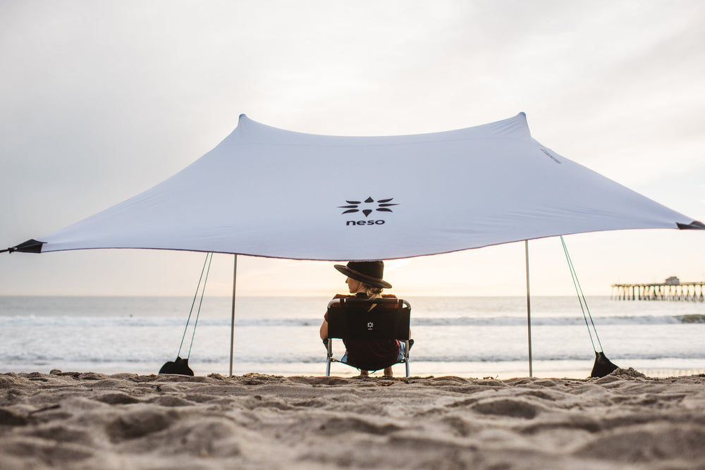 Neso chair water-resistant canvas handles damp days