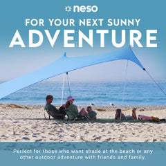 Neso Gigante 11x11-foot cover provides spacious shade for picnics and games.
