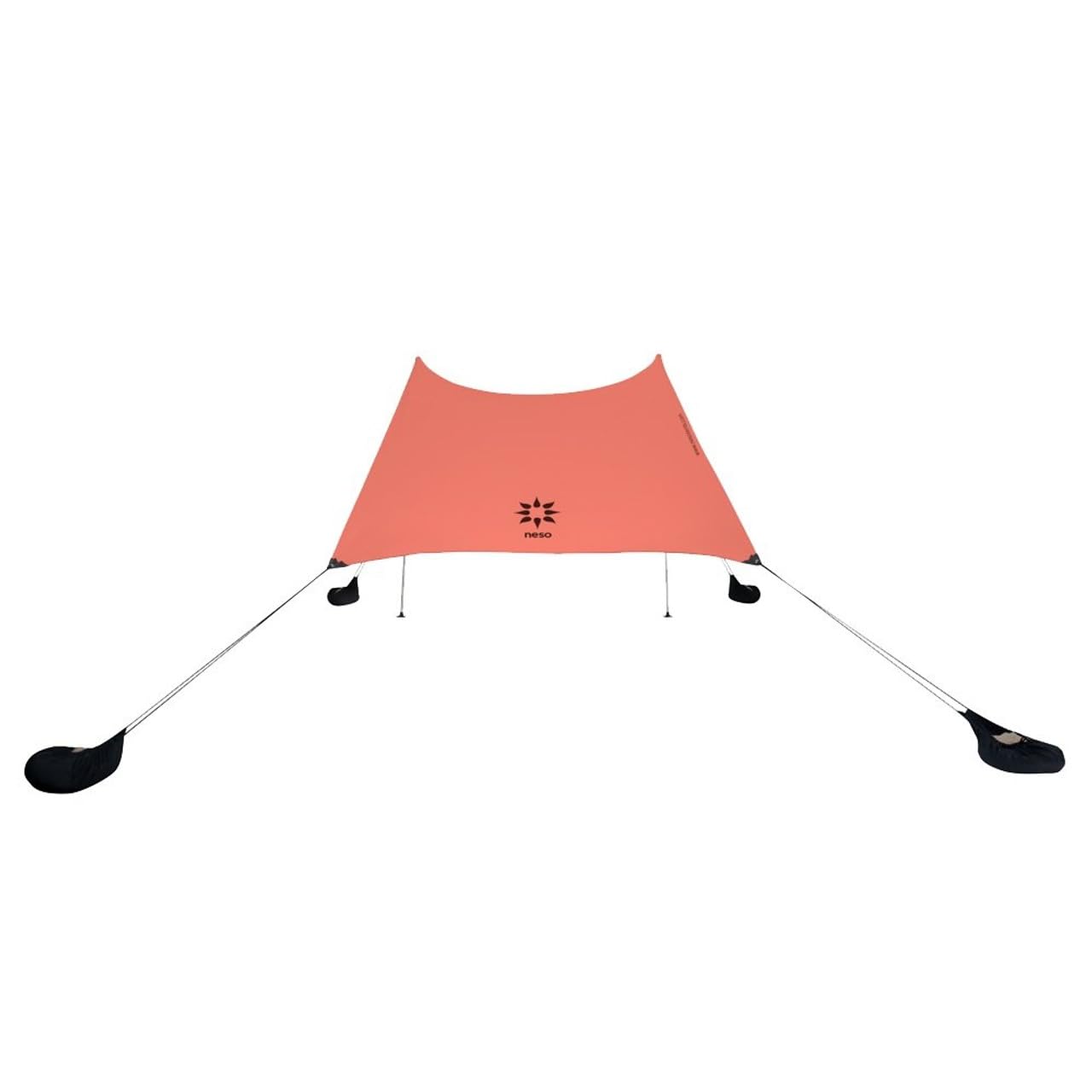 Neso Grande beach tent folded for transport, lightweight shade on the go.