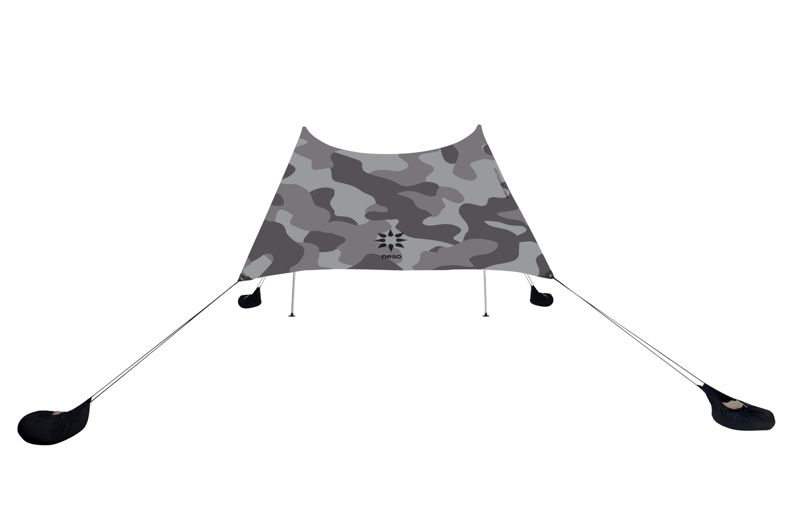 Neso Grande beach tent folded fits in a compact carry bag for travel.