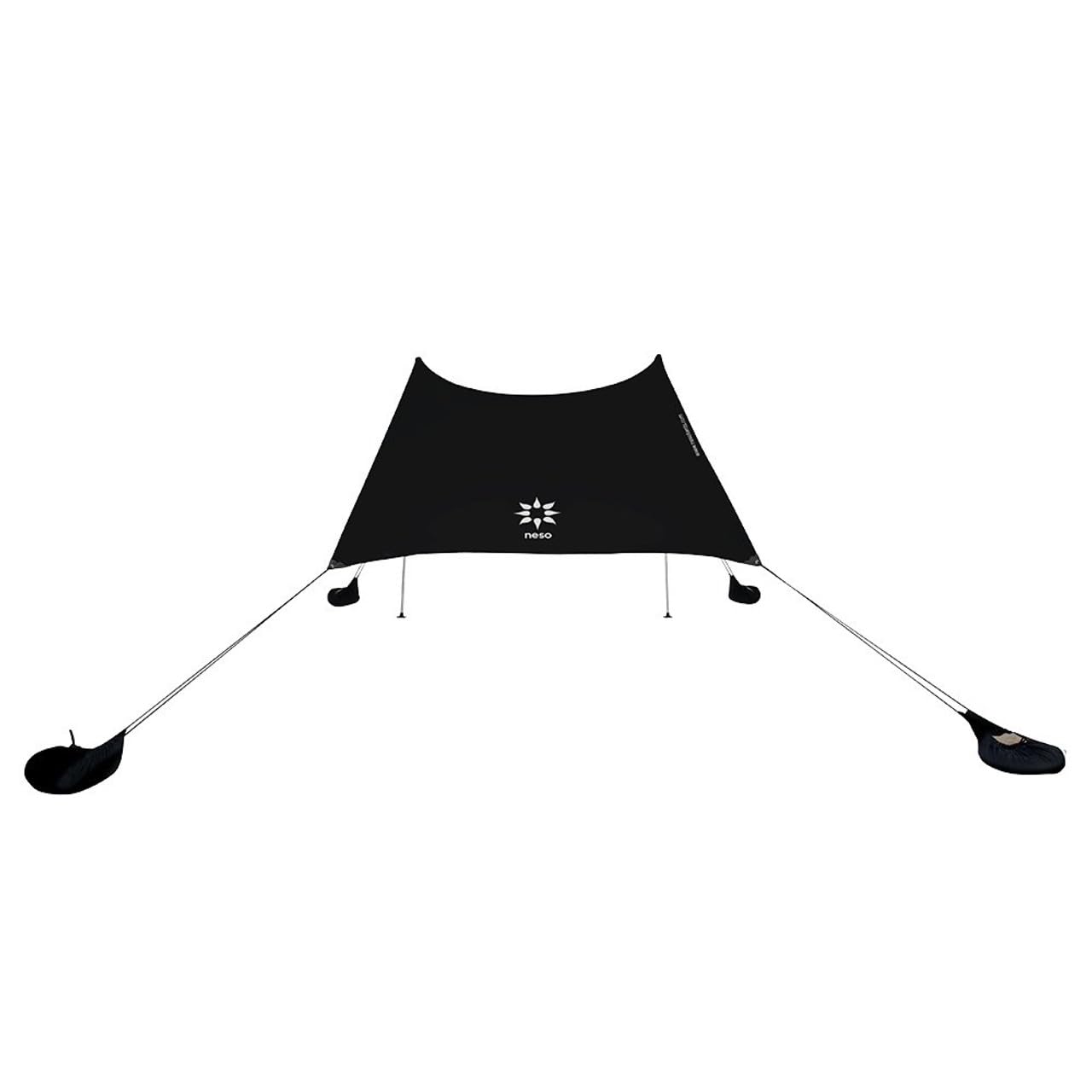 Neso Grande beach tent setup shows quick shade for a family day at the coast.