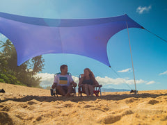 Neso Grande 7ft peak shows roomy shelter for relaxed beach breaks
