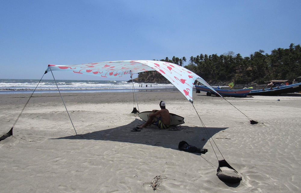 Neso Grande sun shade open showing 81 sq ft of breathable coverage