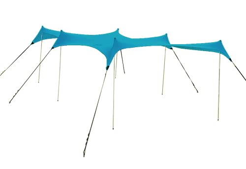 Neso Party Tent Teal sand stabilization aids beach setup