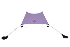 Neso beach tent shows UPF 50+ protection for sunny days.