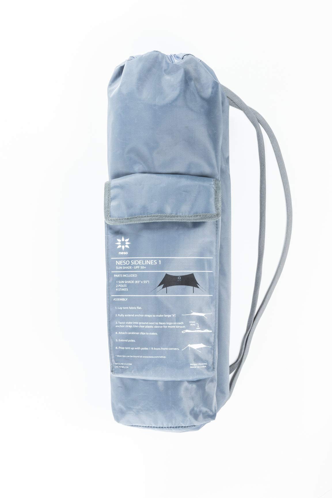 Neso Sidelines 1 two-pole design enables quick setup.